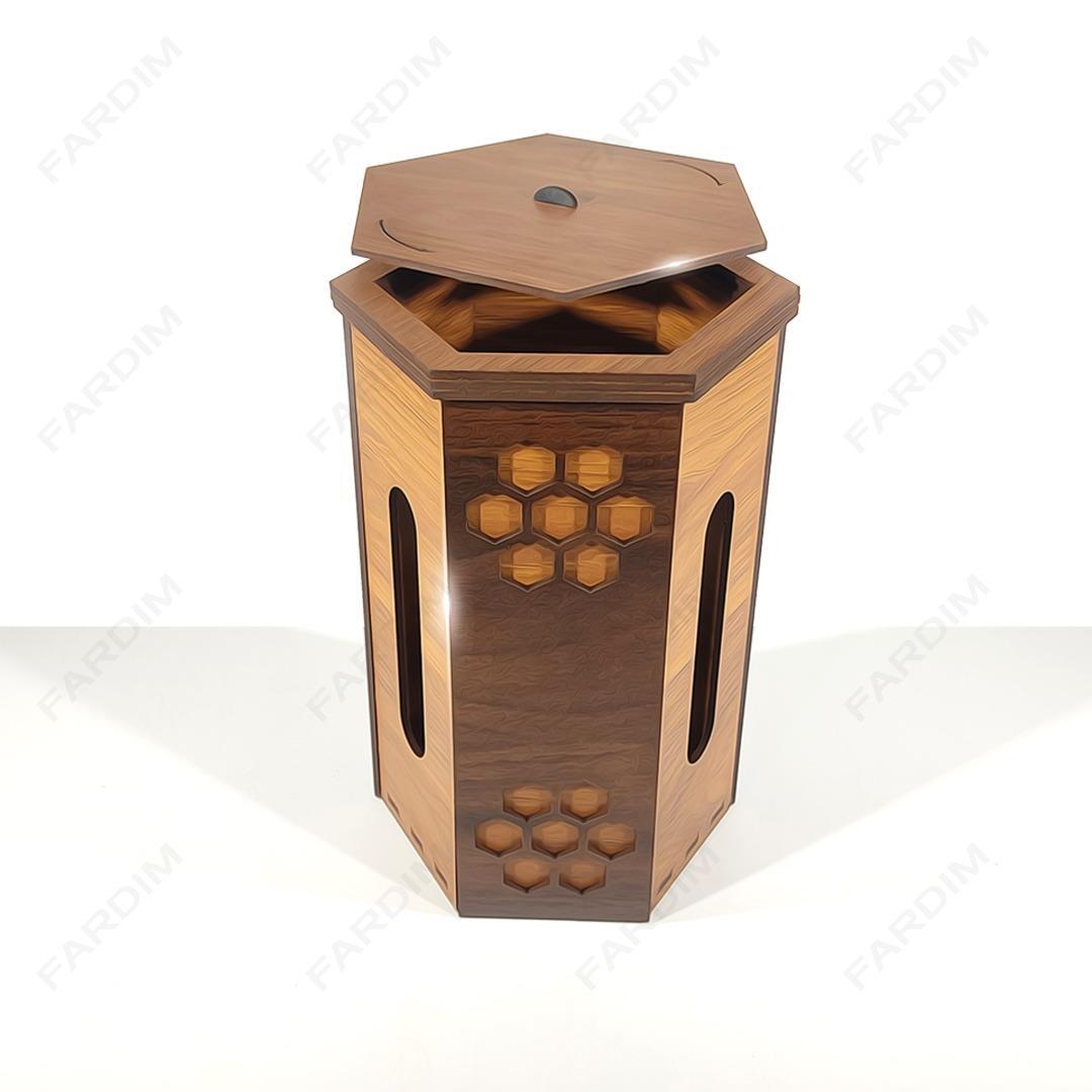 طرح لیزر جعبه نگهداری عسل کد A132261